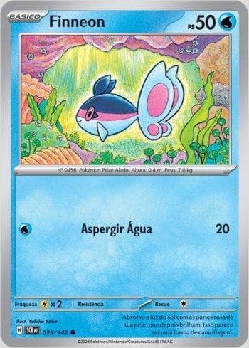 Carta Finneon 035/142 do set Coroa Estelar — Pokémon TCG | Bynx