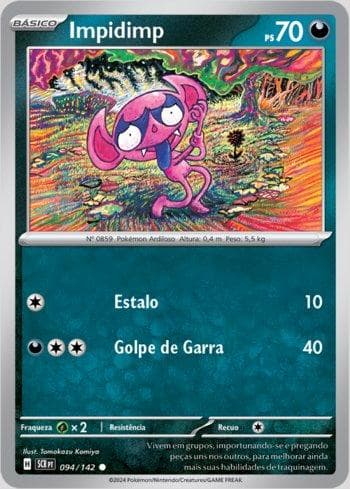 Carta Impidimp 094/142 do set Coroa Estelar — Pokémon TCG | Bynx