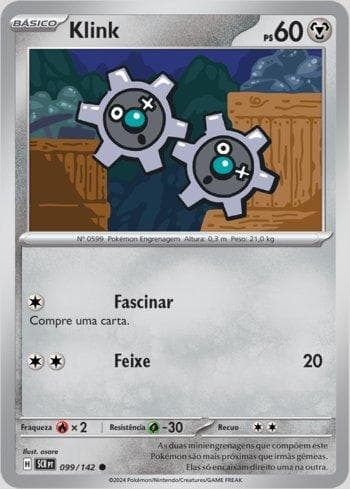 Carta Klink 099/142 do set Coroa Estelar — Pokémon TCG | Bynx