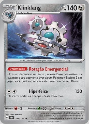 Carta Klinklang 101/142 do set Coroa Estelar — Pokémon TCG | Bynx
