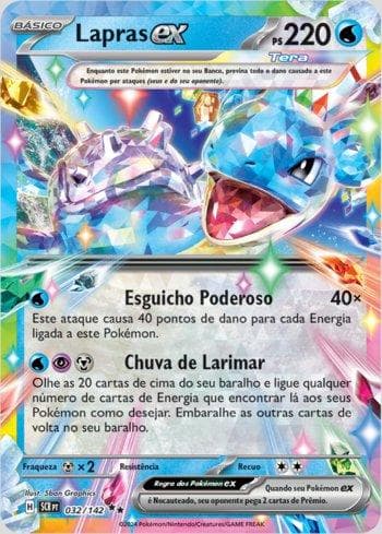 Carta Lapras ex 032/142 do set Coroa Estelar — Pokémon TCG | Bynx