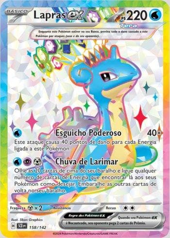 Carta Lapras ex 158/142 do set Coroa Estelar — Pokémon TCG | Bynx