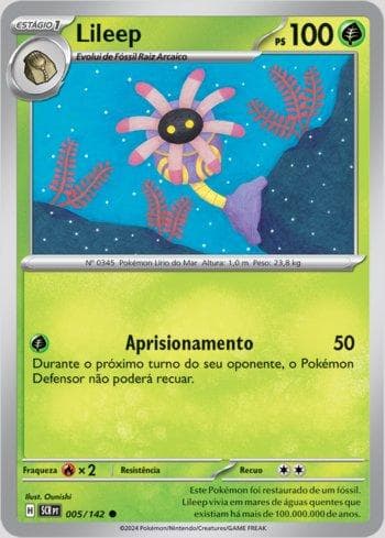 Carta Lileep 005/142 do set Coroa Estelar — Pokémon TCG | Bynx