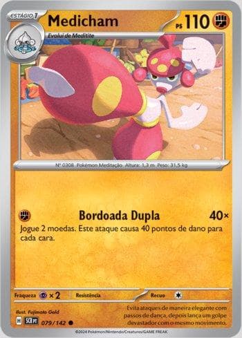Carta Medicham 079/142 do set Coroa Estelar — Pokémon TCG | Bynx