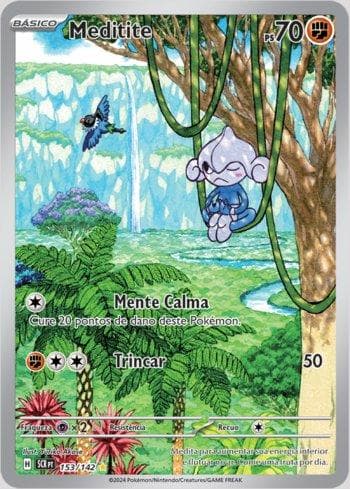 Carta Meditite 153/142 do set Coroa Estelar — Pokémon TCG | Bynx