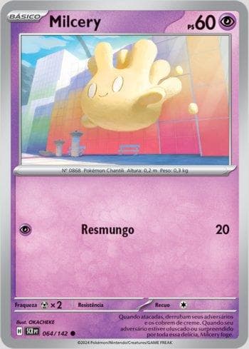 Carta Milcery 064/142 do set Coroa Estelar — Pokémon TCG | Bynx