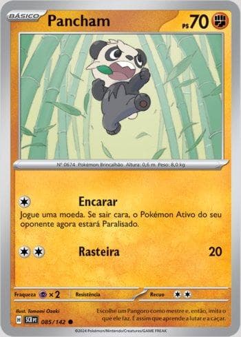 Carta Pancham 085/142 do set Coroa Estelar — Pokémon TCG | Bynx