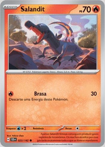 Carta Salandit 023/142 do set Coroa Estelar — Pokémon TCG | Bynx