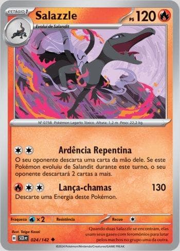 Carta Salazzle 024/142 do set Coroa Estelar — Pokémon TCG | Bynx