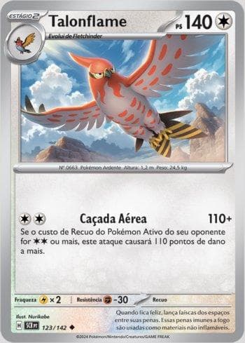 Carta Talonflame 123/142 do set Coroa Estelar — Pokémon TCG | Bynx