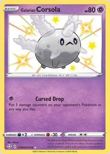 Carta Corsola de Galar / Galarian Corsola (SV049/SV122) — Pokémon TCG | Bynx