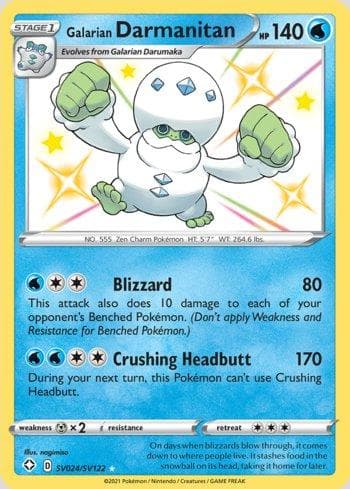 Galarian Darmanitan (SV024/SV122) — Destinos Brilhantes (Shiny)
