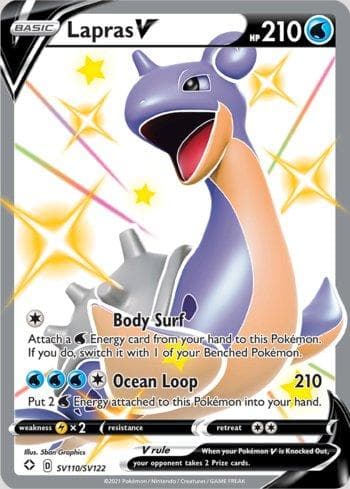 Carta Lapras-V (SV110/SV122) do set Destinos Brilhantes (Shiny) — Pokémon TCG | Bynx