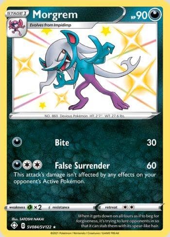 Carta Morgrem (SV084/SV122) do set Destinos Brilhantes (Shiny) — Pokémon TCG | Bynx