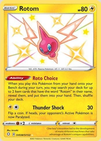 Carta Rotom (SV038/SV122) do set Destinos Brilhantes (Shiny) — Pokémon TCG | Bynx