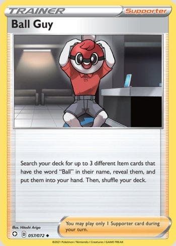 Carta Ball Guy (57/72) do set Destinos Brilhantes — Pokémon TCG | Bynx