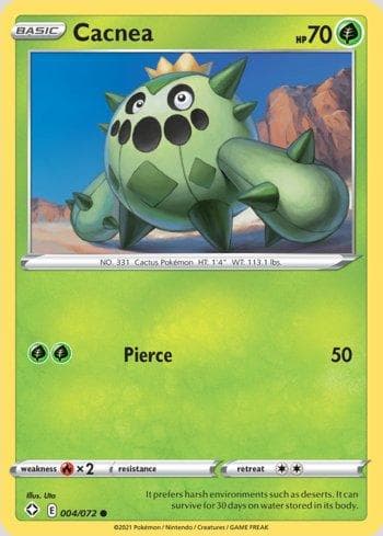 Carta Cacnea (4/72) do set Destinos Brilhantes — Pokémon TCG | Bynx