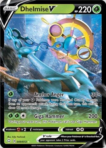 Carta Dhelmise-V (9/72) do set Destinos Brilhantes — Pokémon TCG | Bynx
