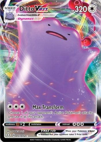 Carta Ditto-VMAX (51/72) do set Destinos Brilhantes — Pokémon TCG | Bynx