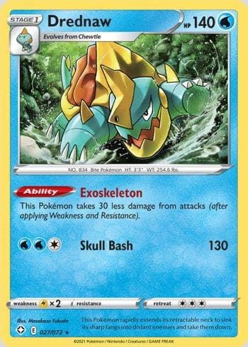 Carta Drednaw (27/72) do set Destinos Brilhantes — Pokémon TCG | Bynx