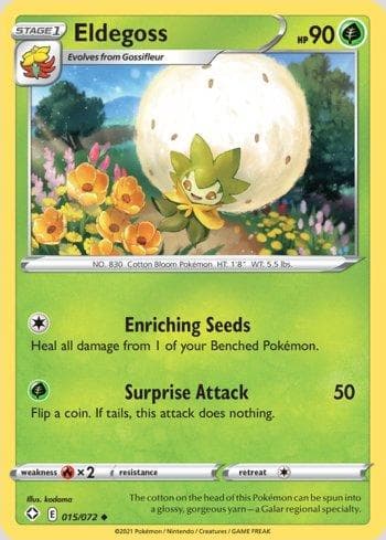 Carta Eldegoss (15/72) do set Destinos Brilhantes — Pokémon TCG | Bynx