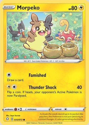 Carta Morpeko (35/72) do set Destinos Brilhantes — Pokémon TCG | Bynx