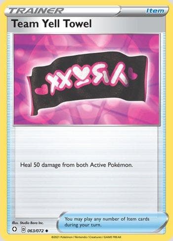 Carta Team Yell Towel (63/72) do set Destinos Brilhantes — Pokémon TCG | Bynx