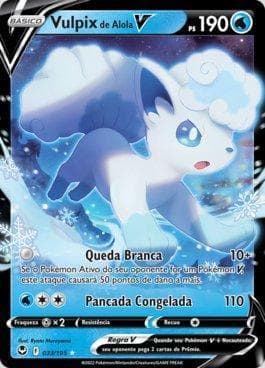Alolan Vulpix-V (033/195) — Tempestade Prateada