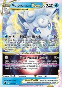 Carta Alolan Vulpix-VSTAR (034/195) do set Tempestade Prateada — Pokémon TCG | Bynx