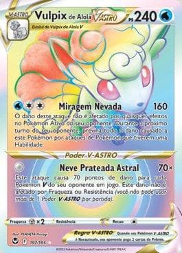Carta Alolan Vulpix-VSTAR (197/195) do set Tempestade Prateada — Pokémon TCG | Bynx