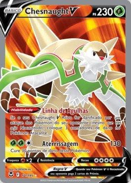 Carta Chesnaught-V (171/195) do set Tempestade Prateada — Pokémon TCG | Bynx