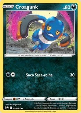 Carta Croagunk (109/195) do set Tempestade Prateada — Pokémon TCG | Bynx