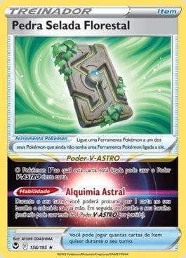 Carta Forest Seal Stone (156/195) do set Tempestade Prateada — Pokémon TCG | Bynx
