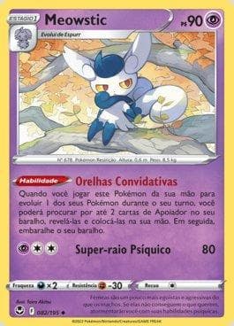 Carta Meowstic (082/195) do set Tempestade Prateada — Pokémon TCG | Bynx