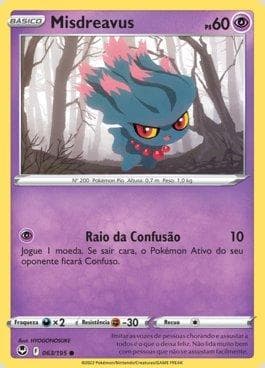 Carta Misdreavus (063/195) do set Tempestade Prateada — Pokémon TCG | Bynx