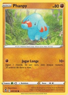 Carta Phanpy (091/195) do set Tempestade Prateada — Pokémon TCG | Bynx