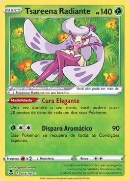 Carta Radiant Tsareena (016/195) do set Tempestade Prateada — Pokémon TCG | Bynx