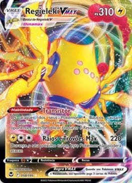 Carta Regieleki-VMAX (058/195) do set Tempestade Prateada — Pokémon TCG | Bynx