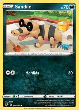 Carta Sandile (111/195) do set Tempestade Prateada — Pokémon TCG | Bynx