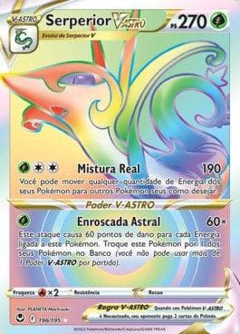 Carta Serperior-VSTAR (196/195) do set Tempestade Prateada — Pokémon TCG | Bynx