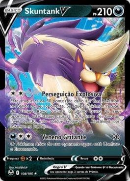 Carta Skuntank-V (108/195) do set Tempestade Prateada — Pokémon TCG | Bynx
