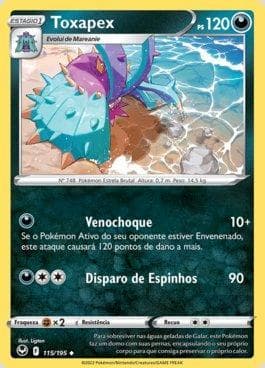 Carta Toxapex (115/195) do set Tempestade Prateada — Pokémon TCG | Bynx