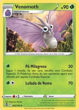 Carta Venomoth (002/195) do set Tempestade Prateada — Pokémon TCG | Bynx