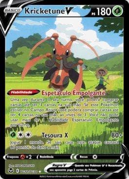 Carta Kricketune-V (TG12/TG30) do set Tempestade Prateada - Galeria de Treinadores — Pokémon TCG | Bynx