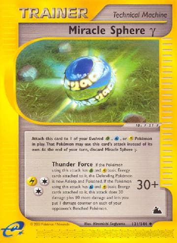 Carta Miracle Sphere Gamma (131/144) do set Skyridge — Pokémon TCG | Bynx