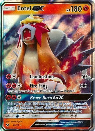 Carta Entei-GX (10/73) do set Lendas Luminescentes — Pokémon TCG | Bynx