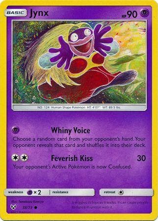 Carta Jynx (38/73) do set Lendas Luminescentes — Pokémon TCG | Bynx