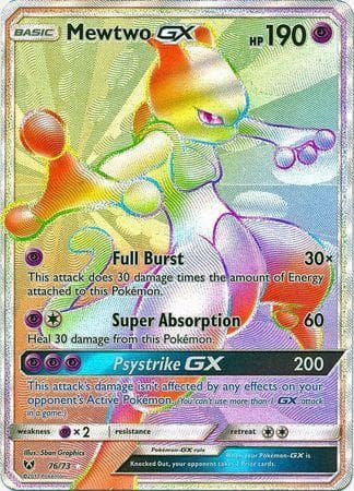Mewtwo-GX (76/73) — Lendas Luminescentes