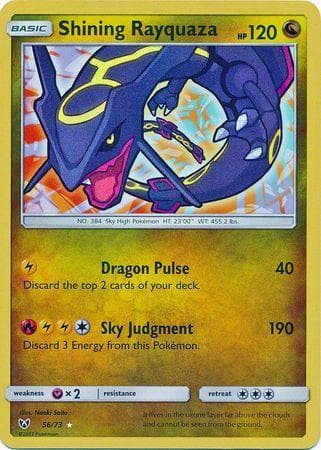 Carta Shining Rayquaza (56/73) do set Lendas Luminescentes — Pokémon TCG | Bynx