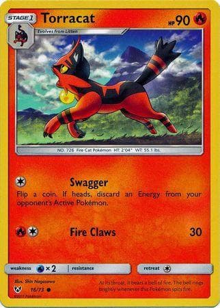 Carta Torracat (16/73) do set Lendas Luminescentes — Pokémon TCG | Bynx